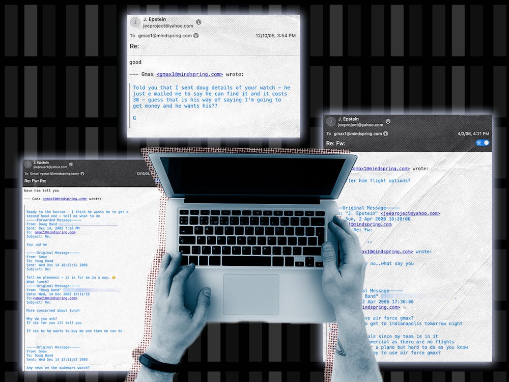 UF presidential advisory committee member, Doug Band, found to have received gifts and favors from Ghislaine Maxwell and Jeffrey Epstein in the 2000s.