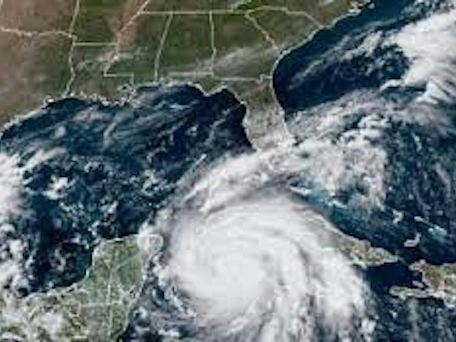 Satellite image of Hurricane Ian from the National Oceanic and Atmospheric Administration. ﻿