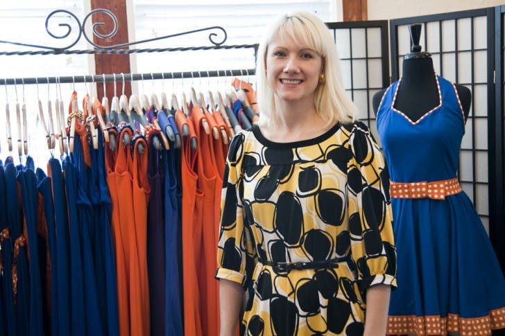 Visit Gainesville local Jacquelyn Brooks at her shop, Jacquelyn Brooks Designs, located in Midtown.