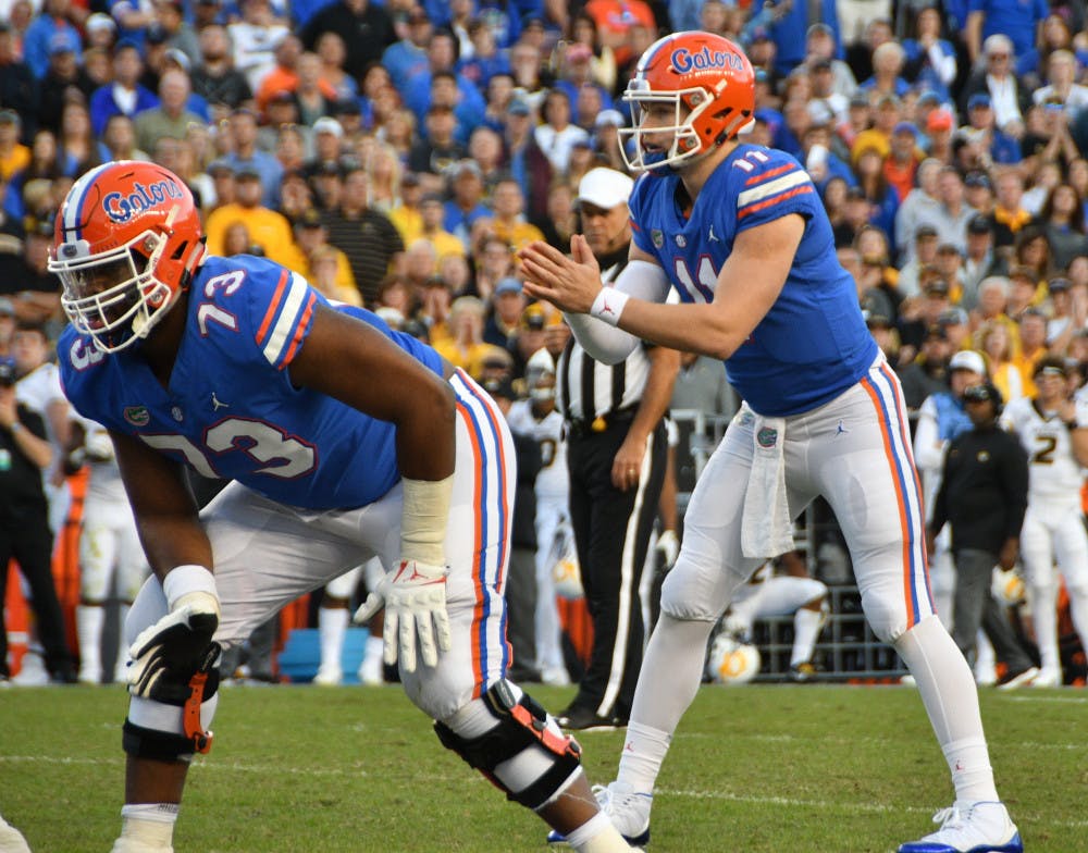 Quarterback Kyle Trask took over for Feleipe Franks with five minutes to go in the third quarter in Saturday’s 38-17 loss to Missouri. He led a scoring drive in his first series. 