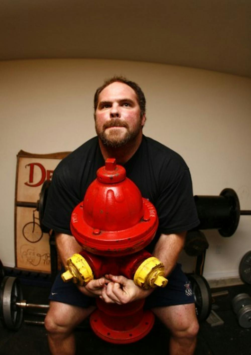 <p>Matt DeLancey paid $150 to have this fire hydrant shipped to his home. “It’s not even heavy,” DeLancey said. “This is nothing.”</p>