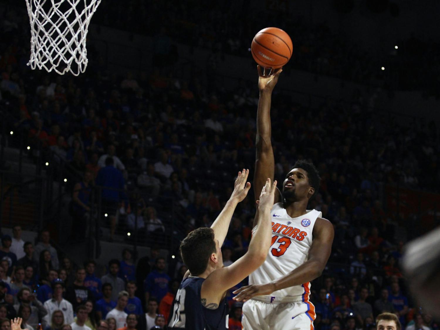 Florida coach Mike White said center Kevarrius Hayes is the only player devoting 100-percent effort to rebounding. “He’s been asked to go, it’s his job," White said, "Kevarrius Hayes - and he’s hard to block out because he goes 10 out of 10 times.”