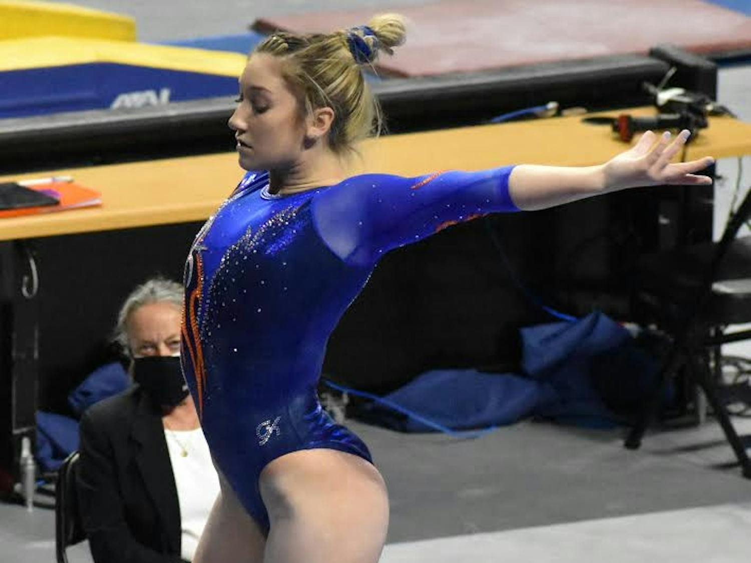 Payton Richards almost had to quit gymnastics because of a tumor doctors found when she was 12. Years later, she’s become one of the most recognizable faces of the gymnastics team. 