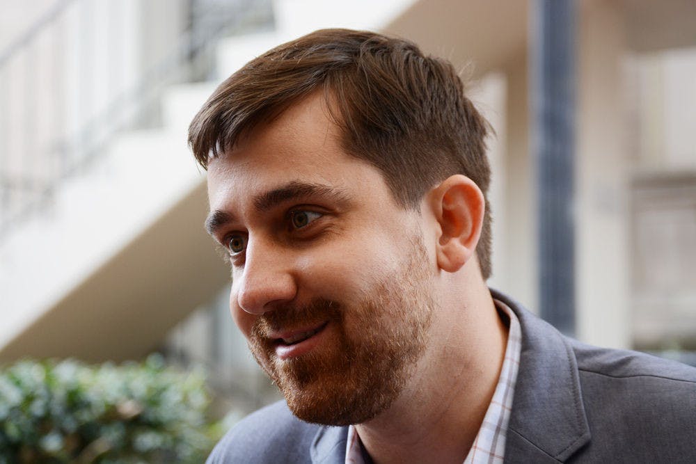 Adrian Hayes-Santos, 30, is running for the Gainesville City Commission At-Large Seat 1 in Tuesday’s elections