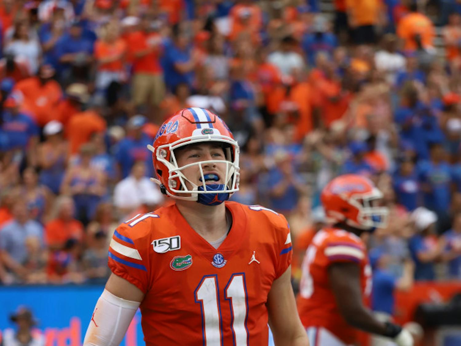 UF quarterback Kyle Trask connected with tight end Kyle Pitts for four touchdowns in Florida’s win over Ole Miss on Saturday.
