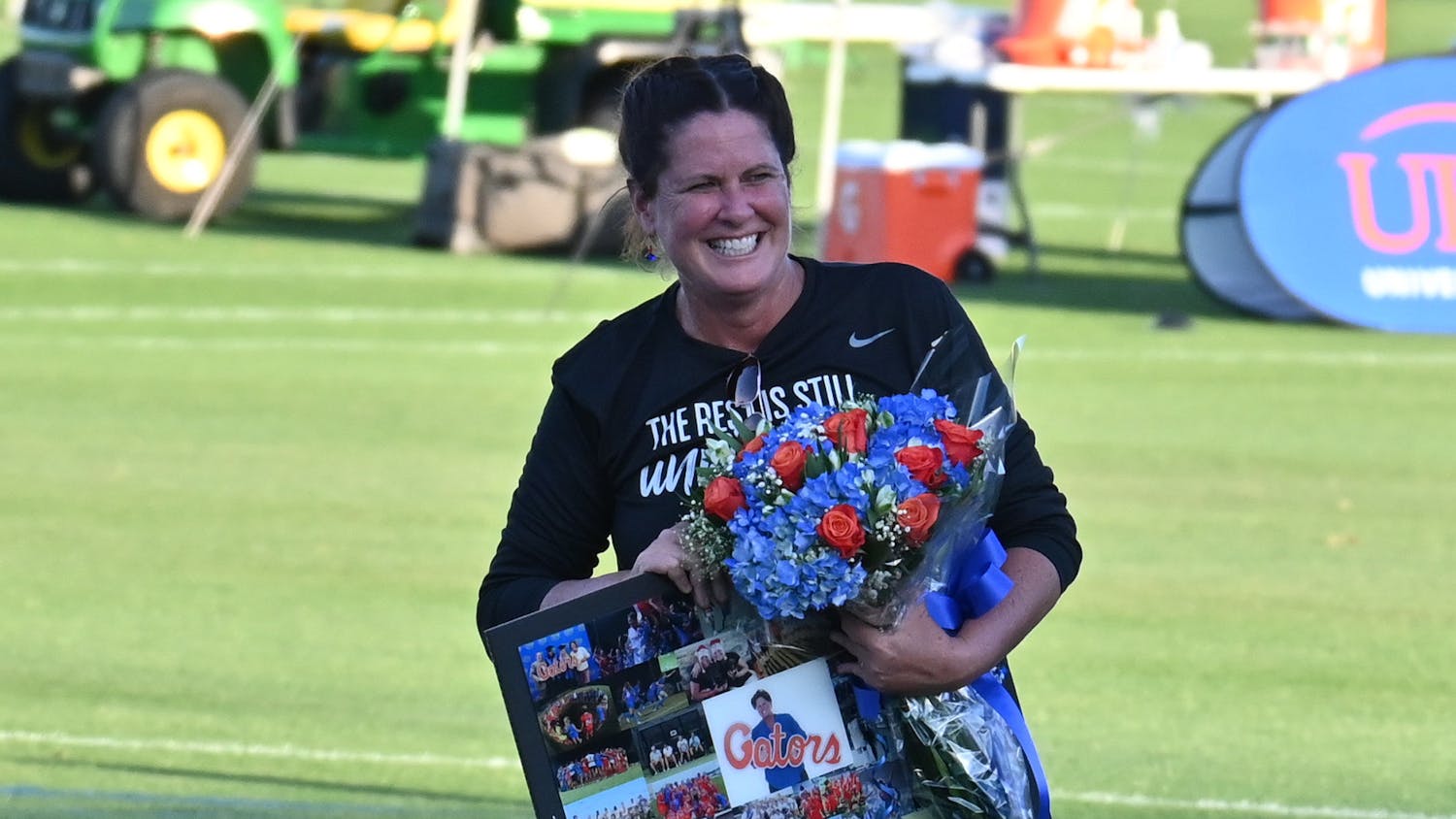 Florida’s 3-1 win against Georgia Southern Thursday night marked Burleigh's last home game as she retires at the season’s end. Photo from UF-Georgia Southern game.