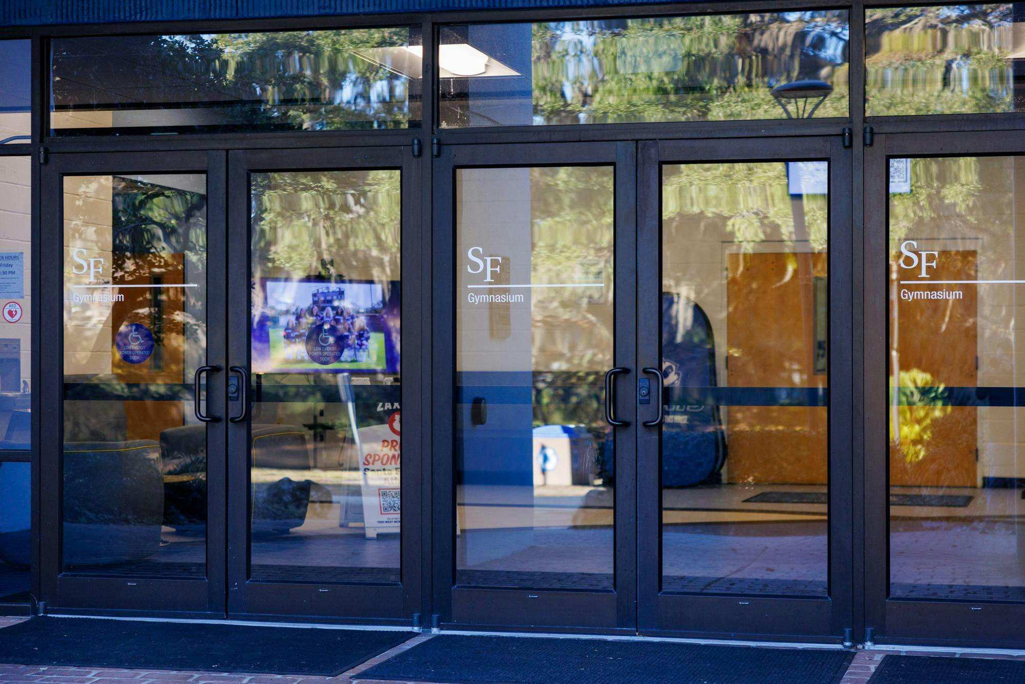 The Santa Fe Fitness Center entrance is seen on Thursday, Feb 5, 2026.