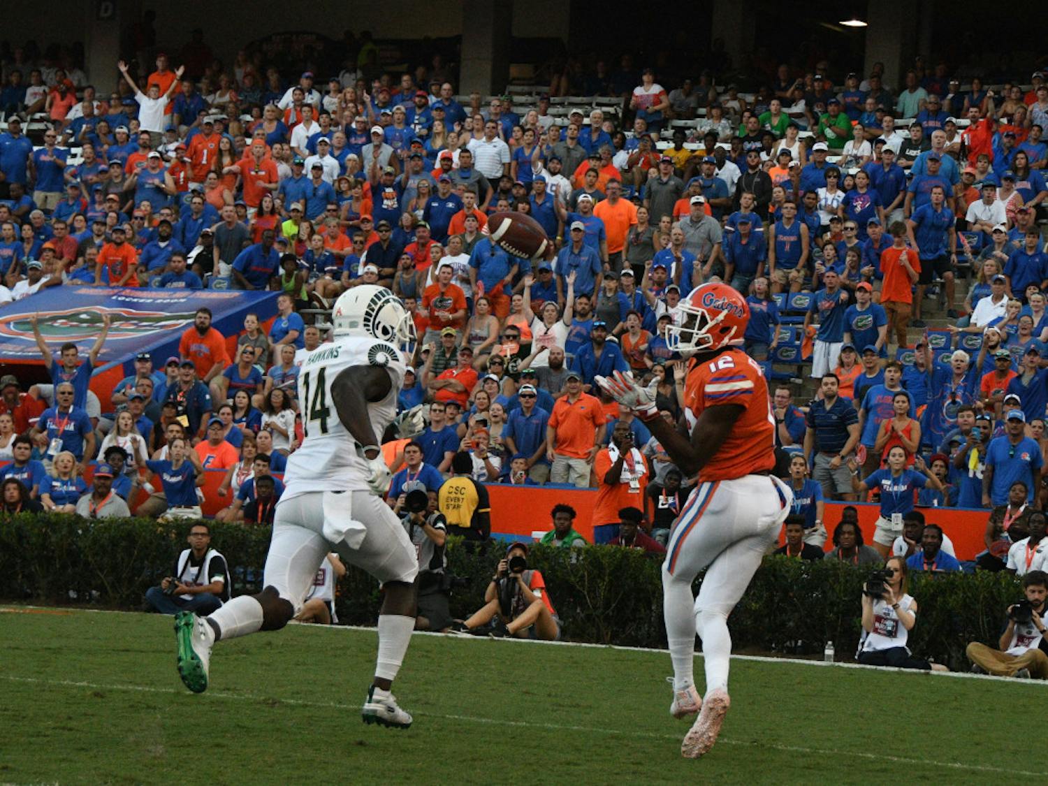 Wide receiver Van Jefferson caught a 38-yard touchdown pass in the fourth quarter against Colorado State on Saturday.