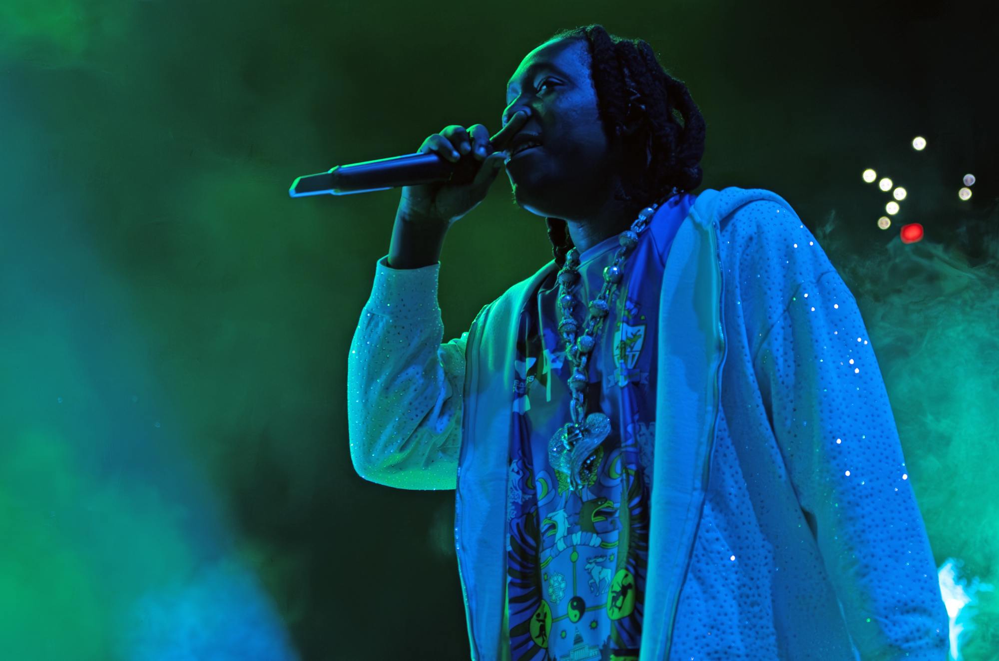 Don Toliver performs at the Stephen C. O&#x27;Connell Center in Gainesville on Wendesday, Aug. 23, 2023. 