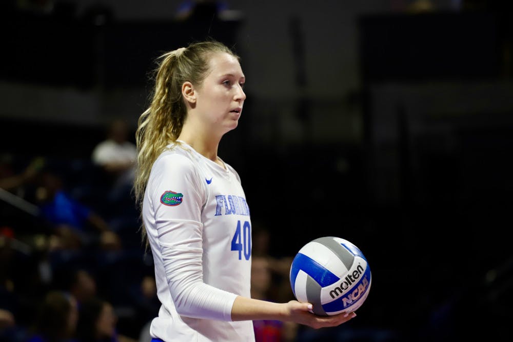 Holly Carlton combined with Thayer Hall to log 30 kills Sunday.