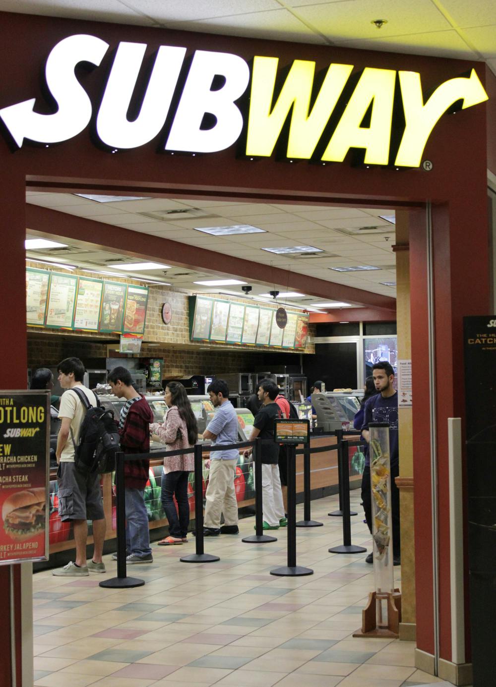 Subway is being added to meal plans in Spring 2014.