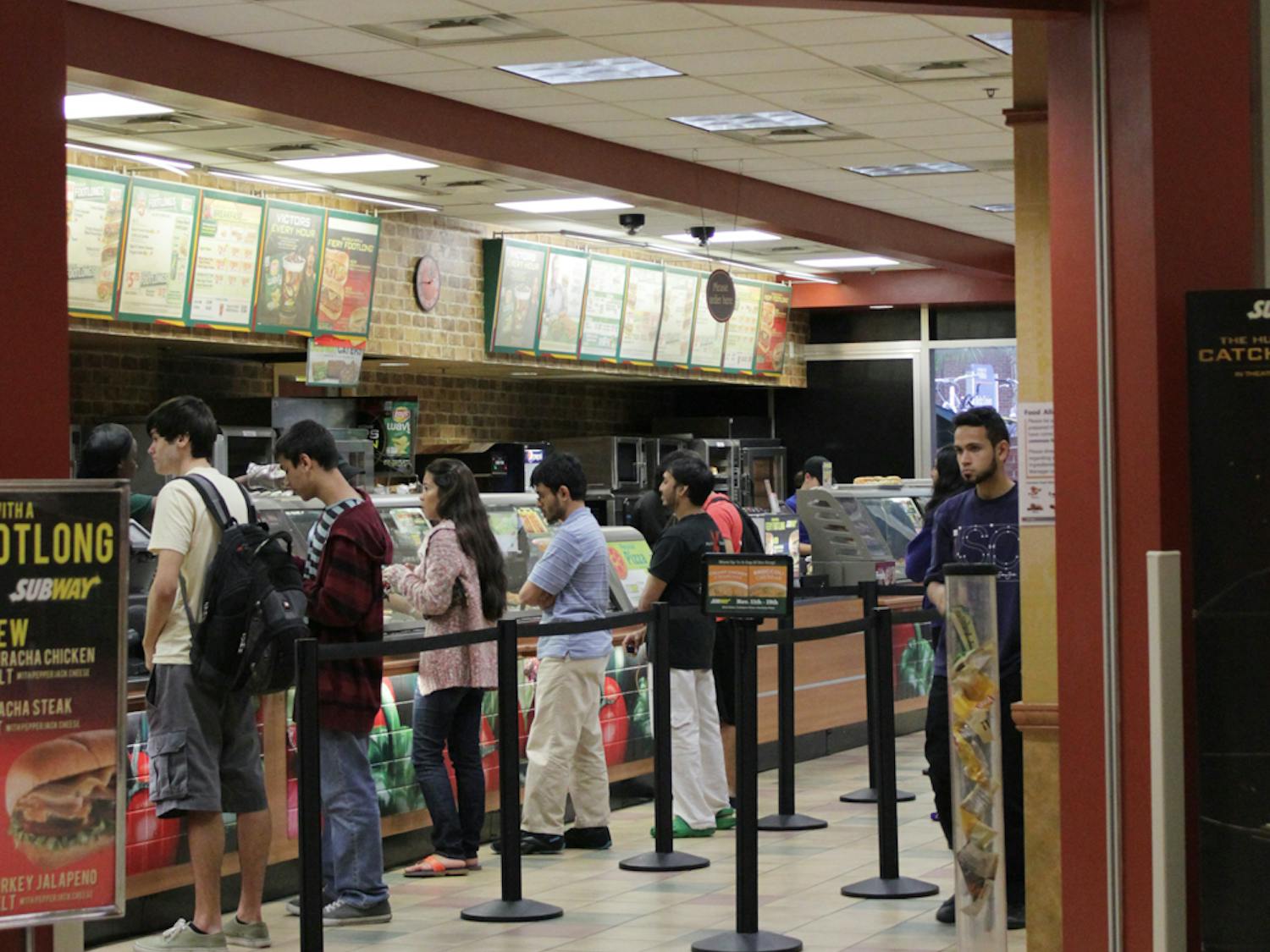 Subway is being added to meal plans in Spring 2014.