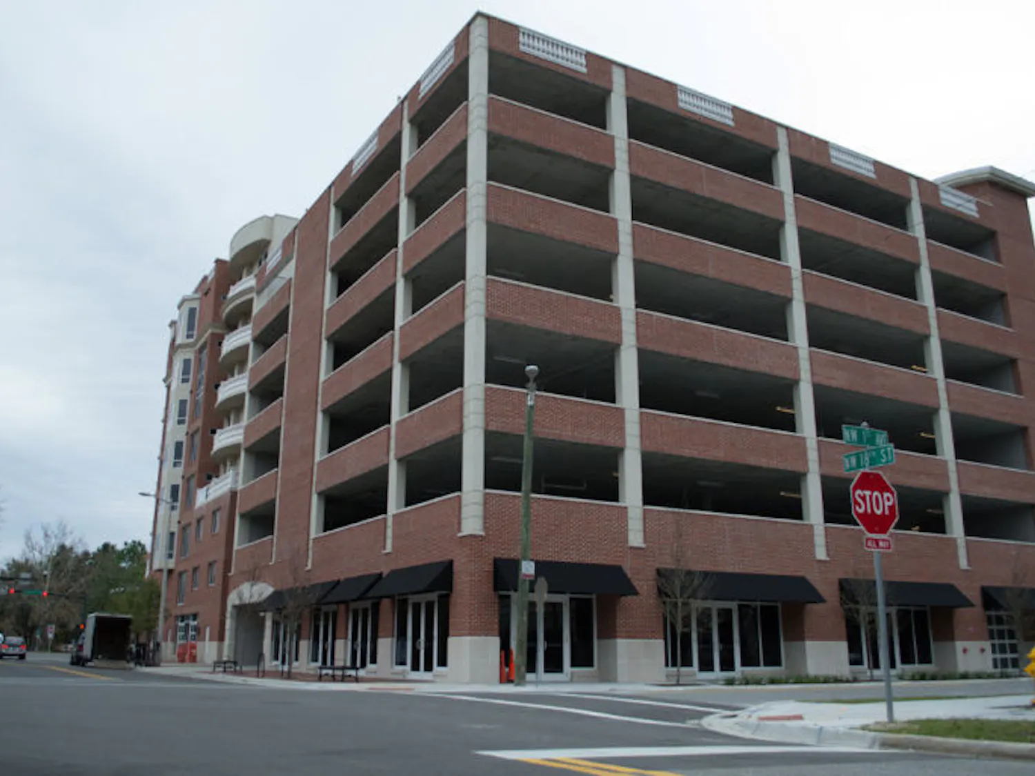 Students and residents can now park in a new garage on Northwest First Avenue and Northwest 18th Street. The garage is an extension of the Roberts’ Stadium Club. Parking starts at $3 for one hour.