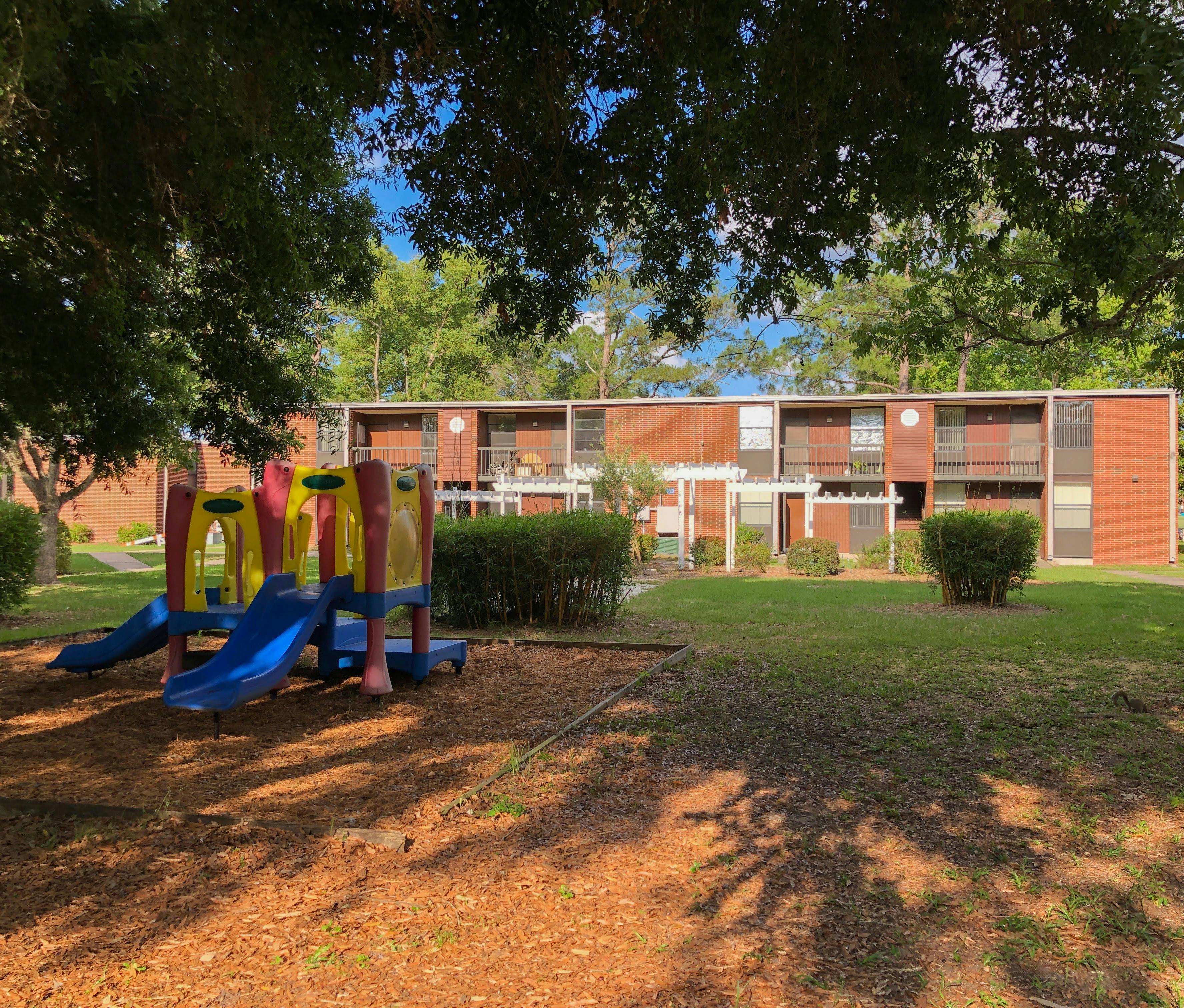 A playground in Maguire Village