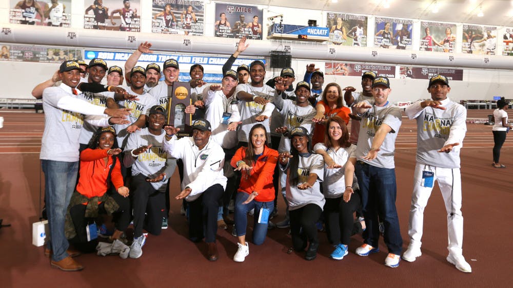 The Florida men's sprint medley relay team of juniors Kyren Hollis, Ryan Clark, Michael Timpson Jr. and freshman Benjamin Lobo Vedel took first at the National Relay Championships in Fayetteville, Arkansas. 