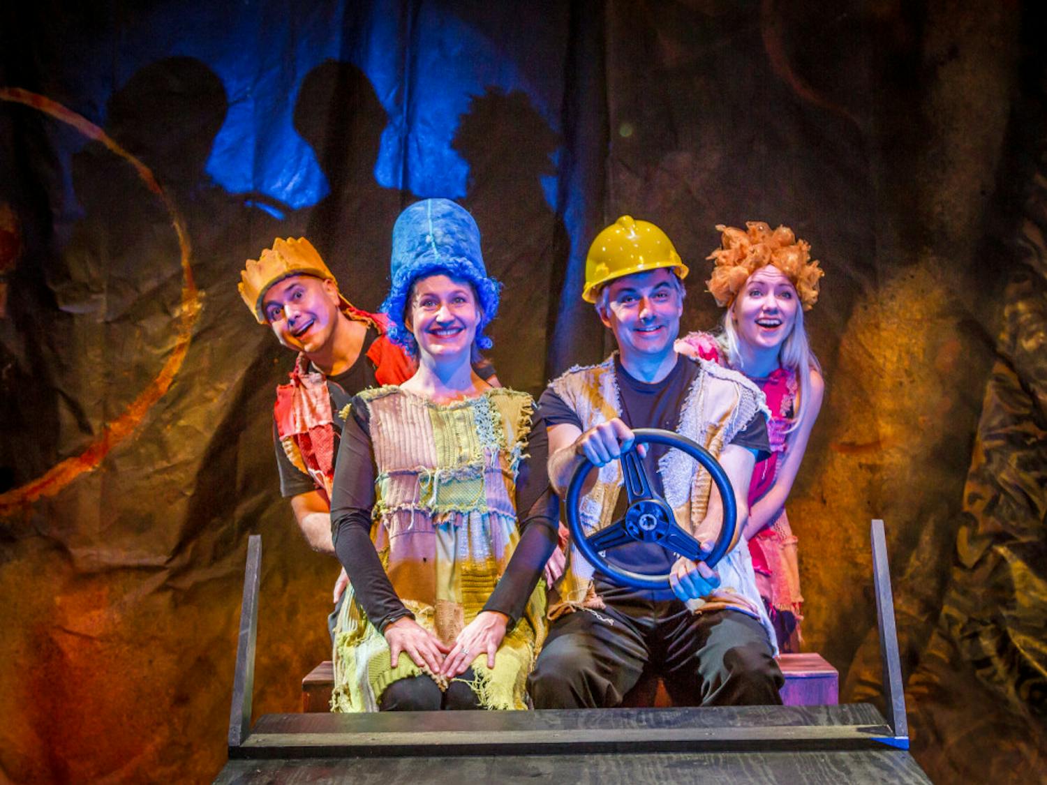 (From left to right) Charlie Mitchell, Stephanie Lynge, Matthew Lindsay and Marissa Toogood pose in a photo from the play, “Mr. Burns, a Post-Electric Play.” The Florida version of the play will be shown at the Hippodrome State Theatre through March 15.