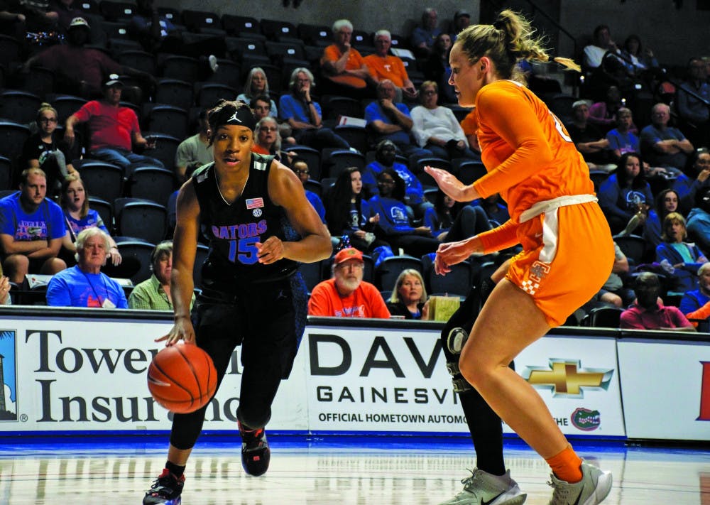 <p>Guard Nina Rickards scored just six points in a road loss to Alabama Thursday night.</p>