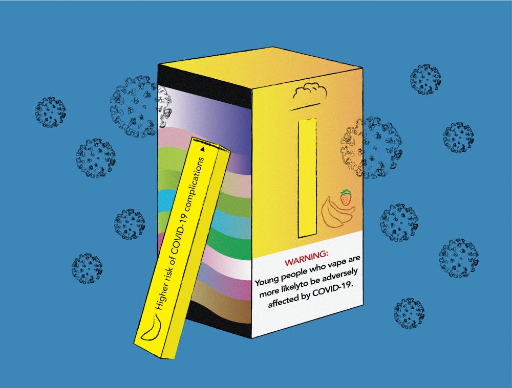 Smokers, including e-cigarette users, are twice as likely to contract the virus, according to one study's findings. 