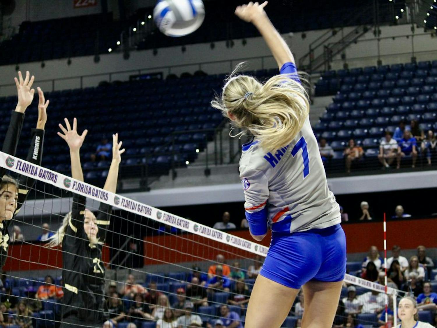 Junior outside hitter Paige Hammons combined with sophomore outside hitter Thayer Hall for 555 kills last season.