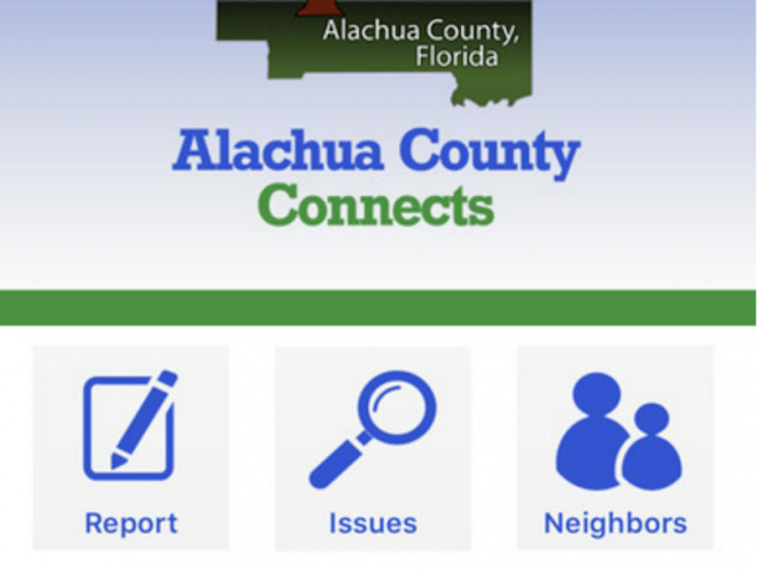 Screenshot of Alachua County Connects
