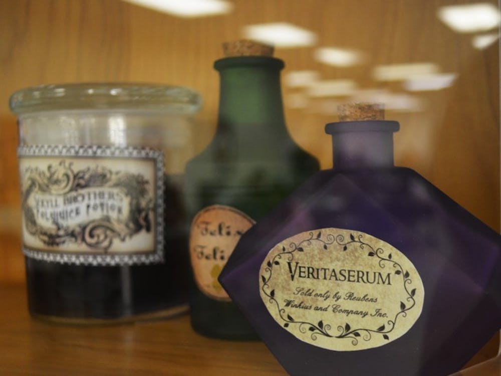 <p>Veritaserum is the truth serum featured in the Harry Potter series. Students at UF can explore the magic of science and medicine at the Harry Potter’s World exhibit in the Health Science Center Library beginning Thursday.</p>