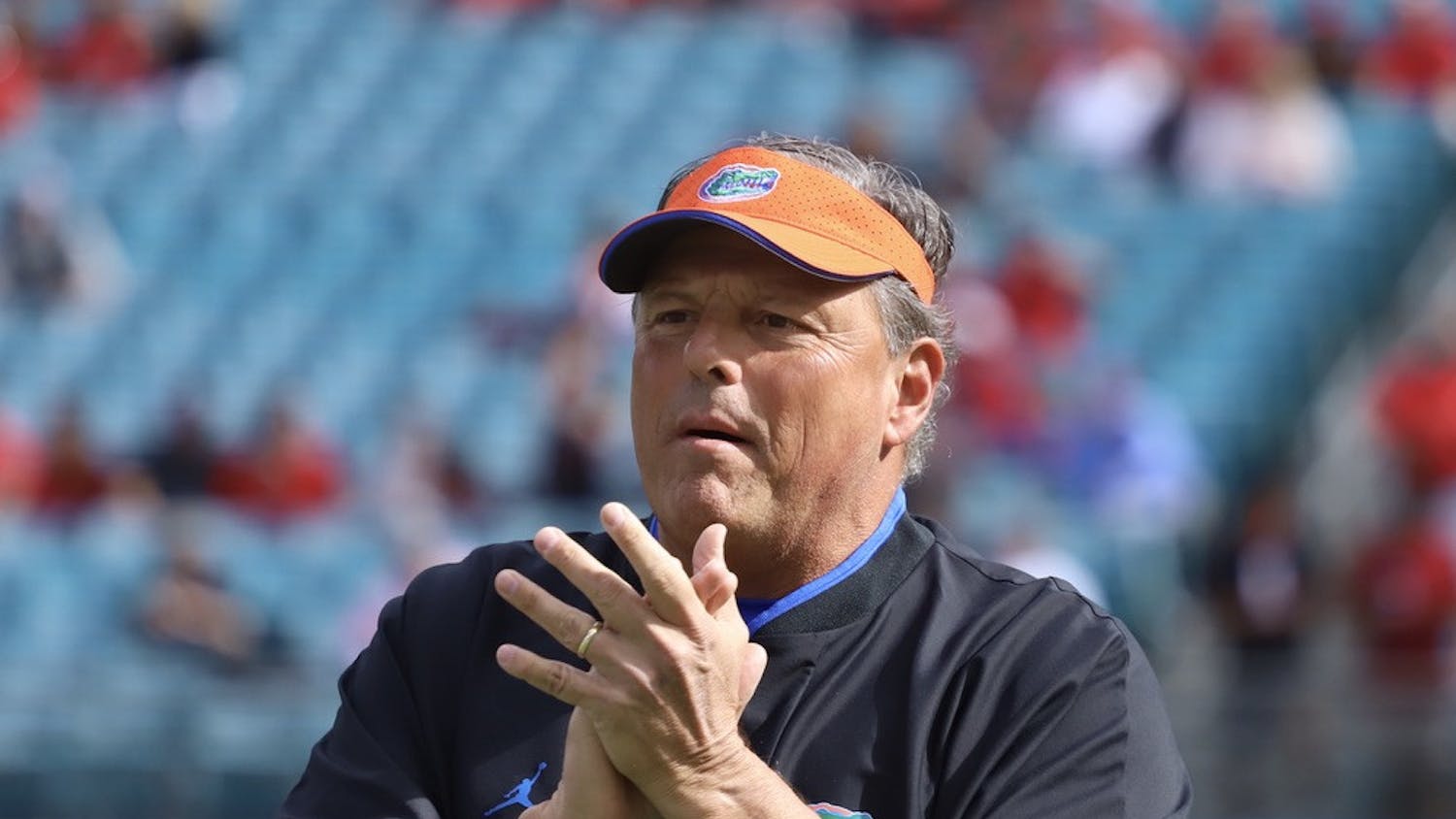 Florida defensive coordinator Todd Grantham, pictured Oct. 30 during the Gators game against Georgia, and offensive line coach John Hevesy were let go by the team Sunday, according to multiple reports.