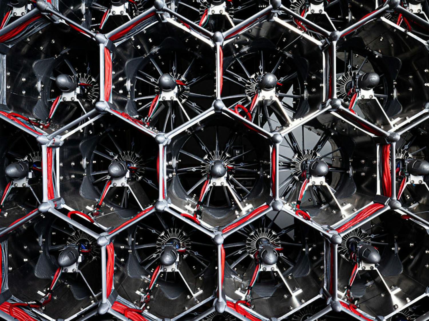 Most of the components for the fans were made using the Powell Family Structures and Materials lab's machine shop and 3D printers. 