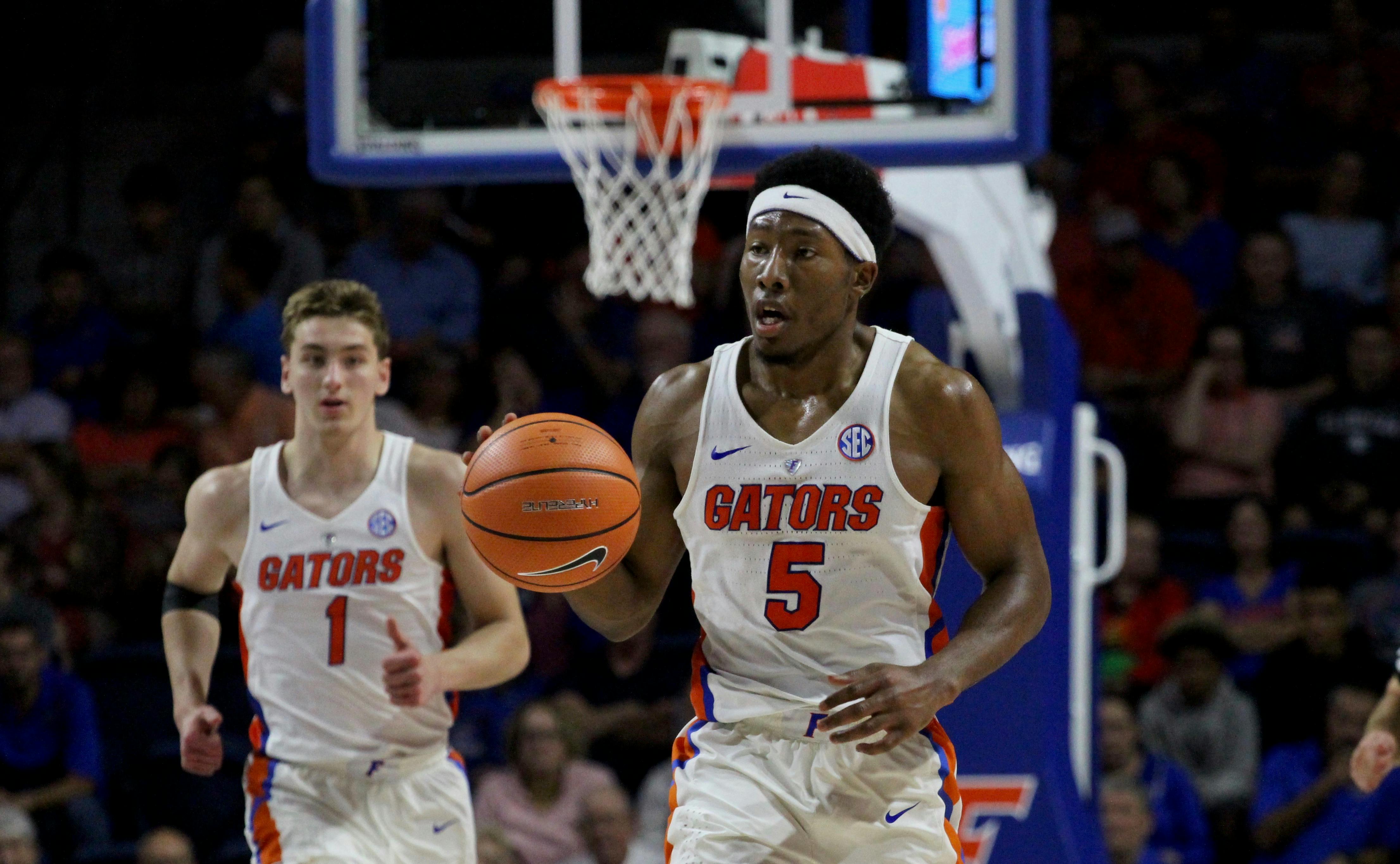 Guard KeVaughn Allen led UF in scoring Friday night in its home opener against Charleston Southern. He had 14 points on 6-for-11 shooting.