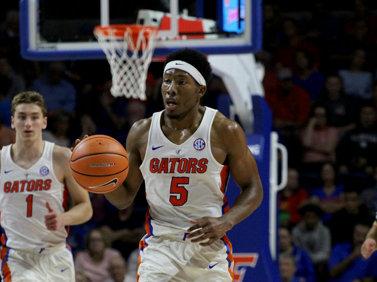 Guard KeVaughn Allen led UF in scoring Friday night in its home opener against Charleston Southern. He had 14 points on 6-for-11 shooting.