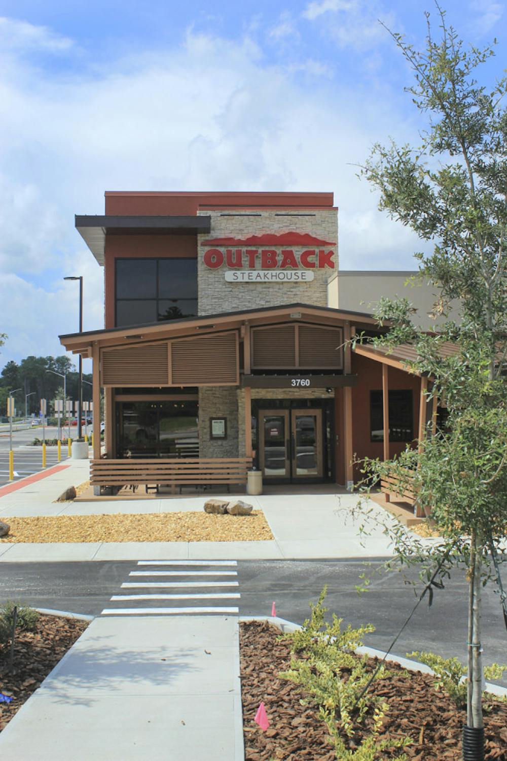<p>Outback Steakhouse will open its new building at 3770 SW Archer Road on Wednesday.</p>