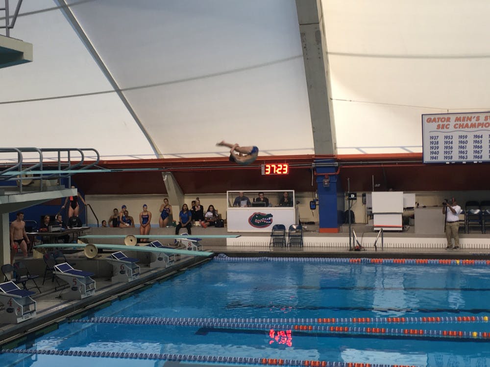<p>The Florida-Georgia swimming and diving meet started on Thursday with the diving event. The swimmers will compete today at 10 a.m.</p>