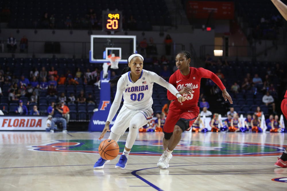 Florida guard Delicia Washington turned in a season-high 23 points Monday night in a losing effort against No. 15 Missouri.