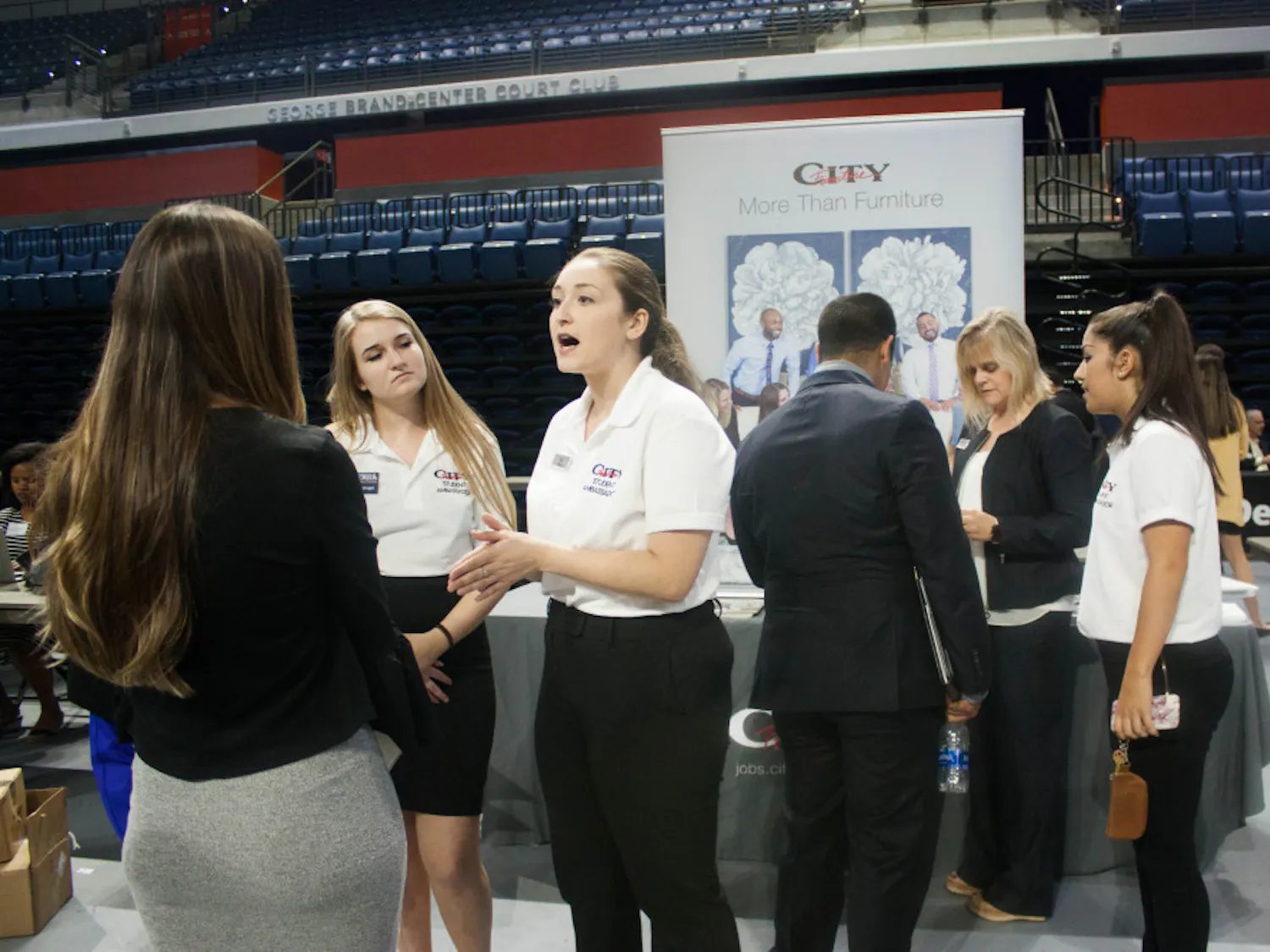 Companies like City Furniture and many more provided booths where students were able to speak with future employers at the Career Showcase.