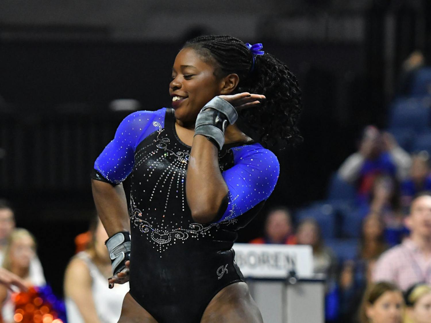 Alicia Boren's 39.575 in all-around was a Gators gymnastics opening-day record on Saturday. Boren and the No. 2 Gators are set to take on the No. 3 LSU Tigers on Friday. 