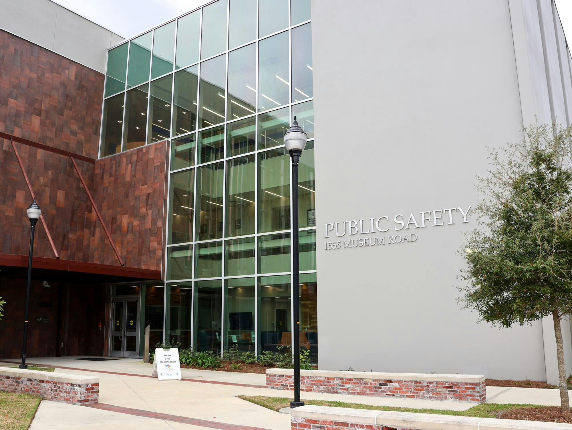 The Public Safety building stands at 1555 Museum Rd in Gainesville, Fla., Wednesday, Jan. 14, 2026.