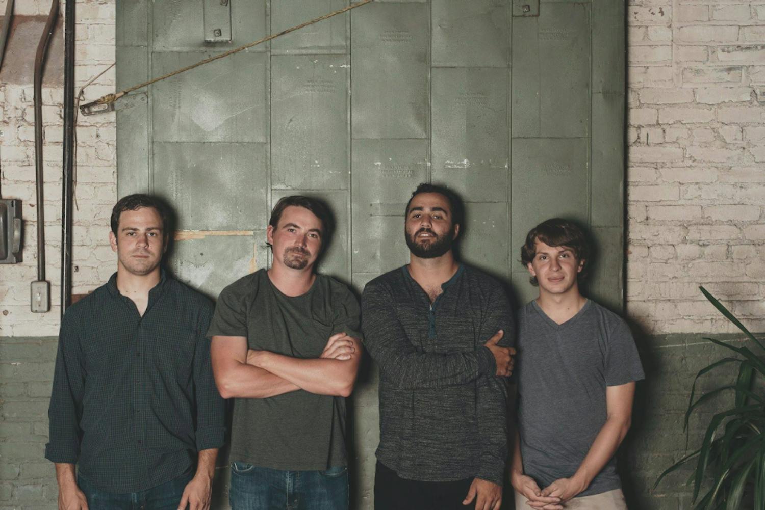 Members of the indie rock band Prawn are pictured above. They along with bands Dikembe, Caravela and Alumine are set to take the stage at the downtown venue Loosey’s on Friday night. 