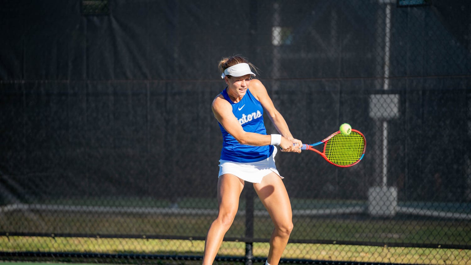 Florida freshman Anastasia Sysoeva﻿ at the ITA All-American Championships. Photo courtesy of the Intercollegiate Tennis Association.