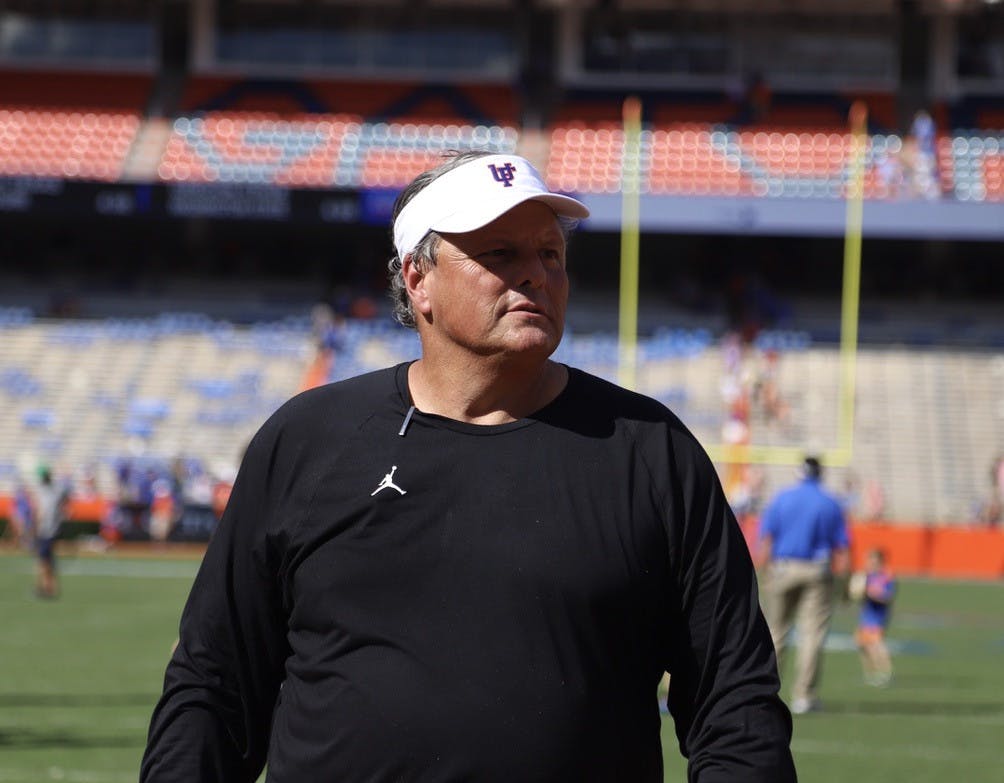 Florida defensive coordinator Todd Grantham on the field before Florida's game against Vanderbilt on Oct. 9.