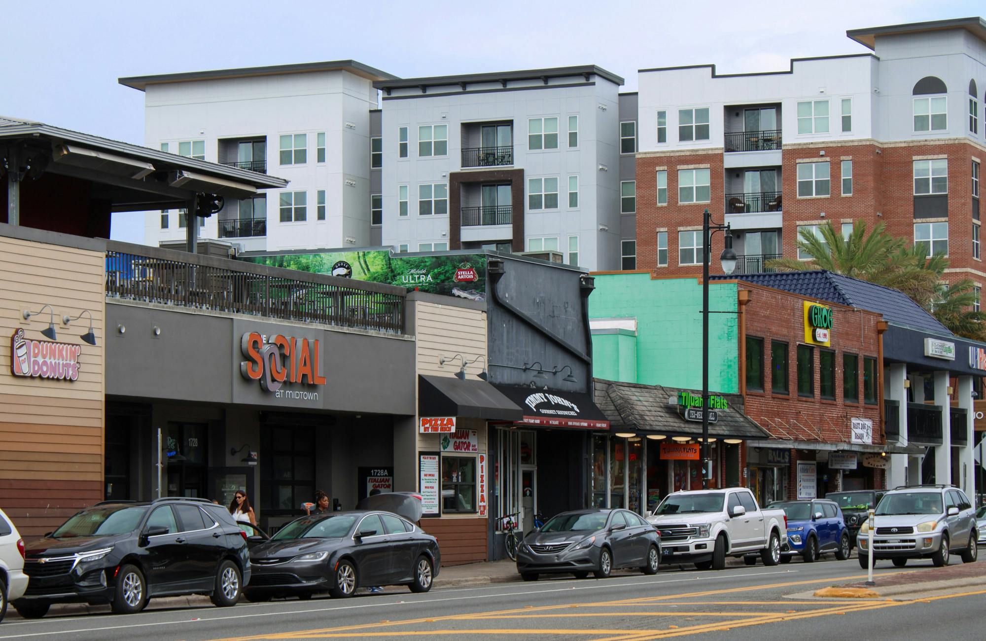Midtown bars are seen on University Avenue in Gainesville on Monday, Aug. 21, 2023.