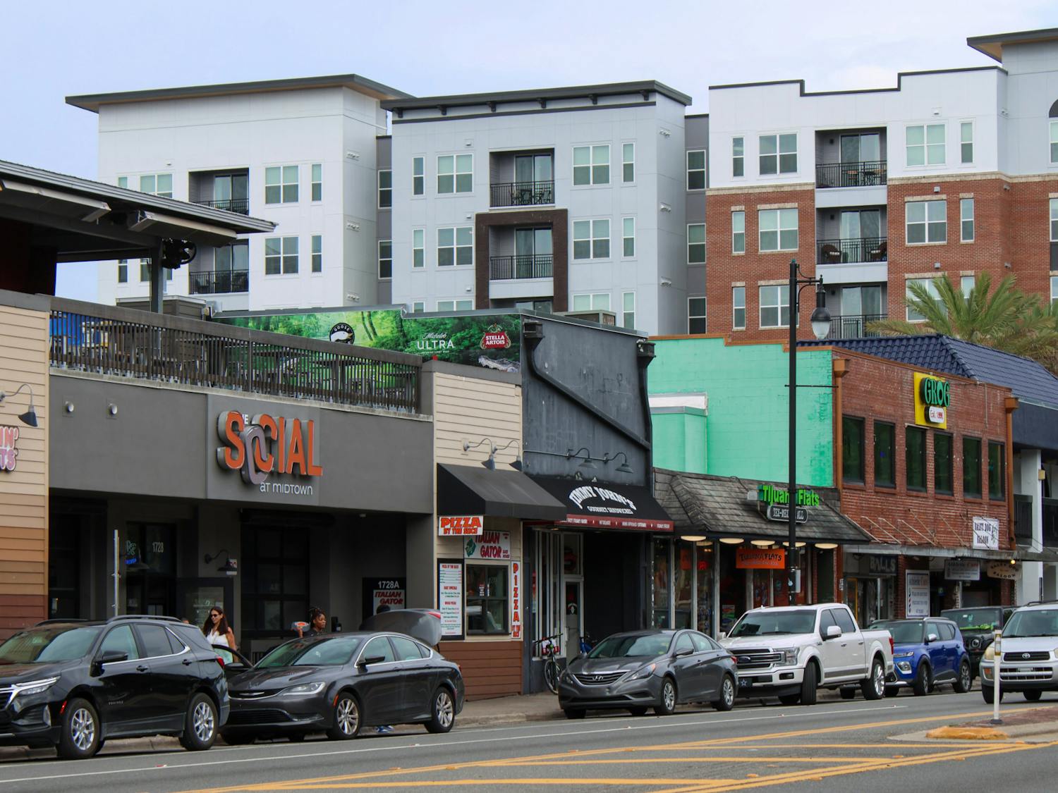 Midtown bars are seen on University Avenue in Gainesville on Monday, Aug. 21, 2023.