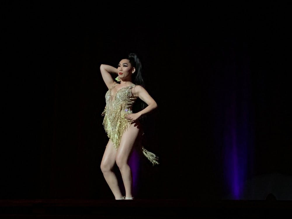 Gia Gunn, who competed on "Rupaul's Drag Race," performs at&nbsp;the Phillips Center for the Performing Arts Saturday night.