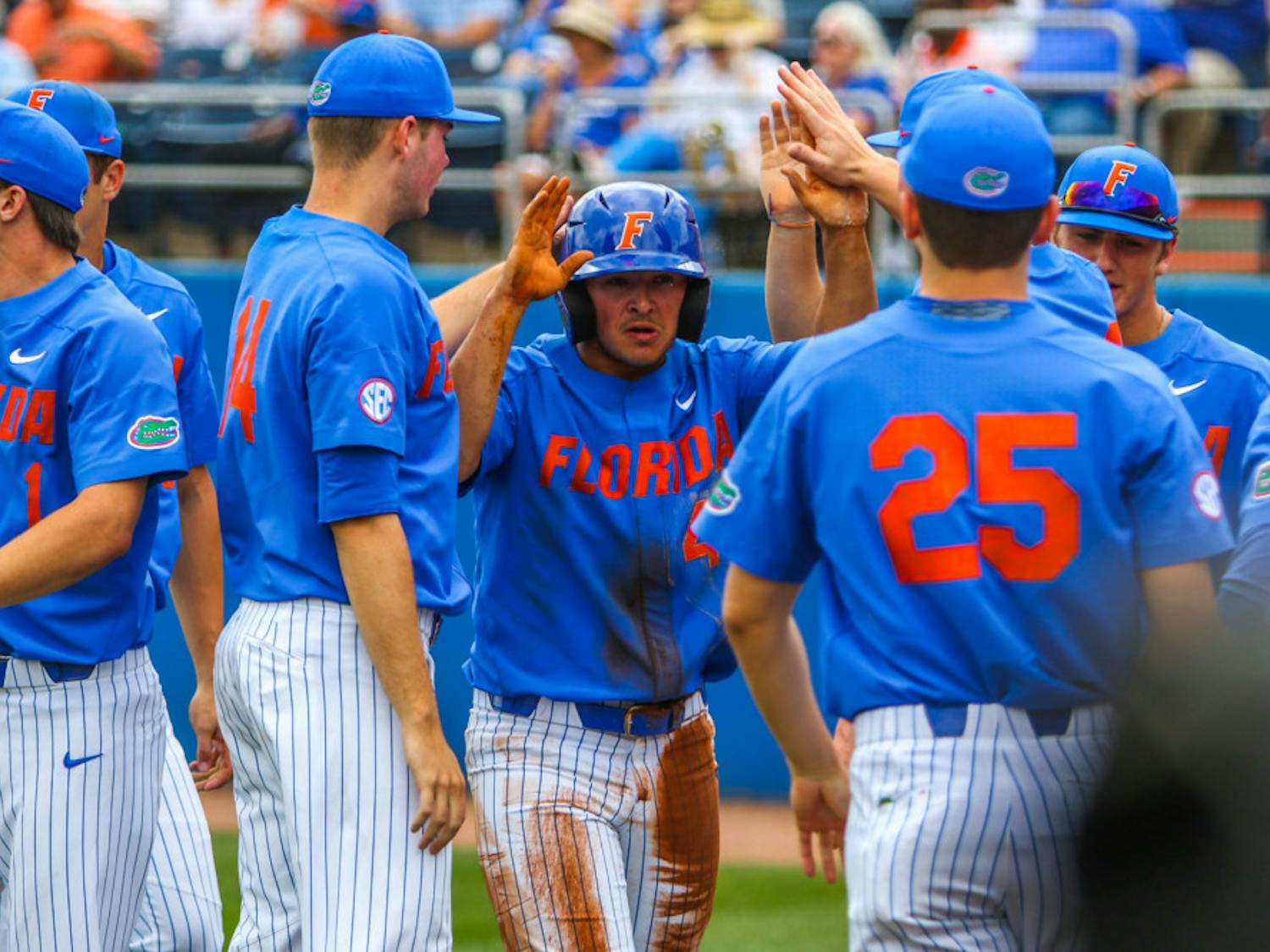 UF rallied from a five-run deficit to defeat Stetson 10-7