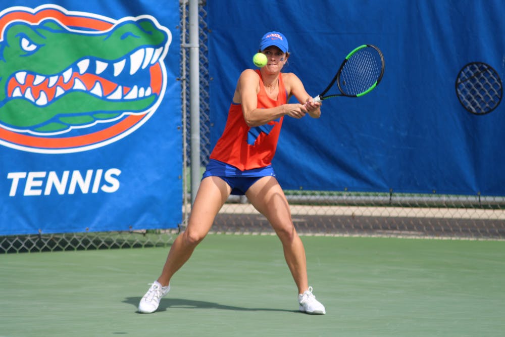 Senior Peggy Porter's 6-2, 6-2 singles victory on Friday helped Florida clinch a 4-2 victory over LSU in the quarterfinals of the SEC Tournament.