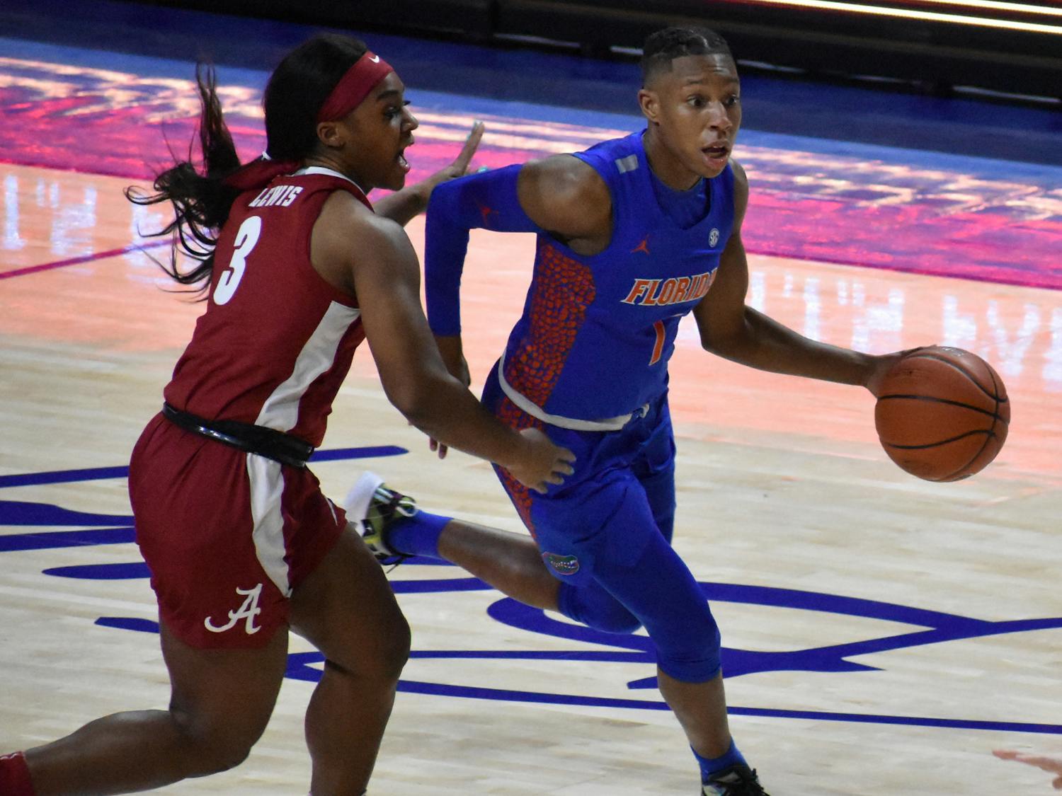 Florida&#x27;s Kiara Smith during a game against Alabama on Feb. 18, 2021. Smith will not compete with the team in the NCAA Tournament due to a season-ending injury.