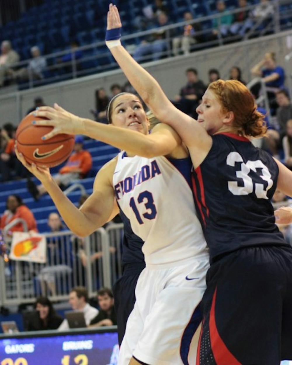 <p>Senior center Azania Stewart (13), who is averaging only 2.8 points during Southeastern Conference play, has been supplanted by forward Ndidi Madu as a starter.</p>