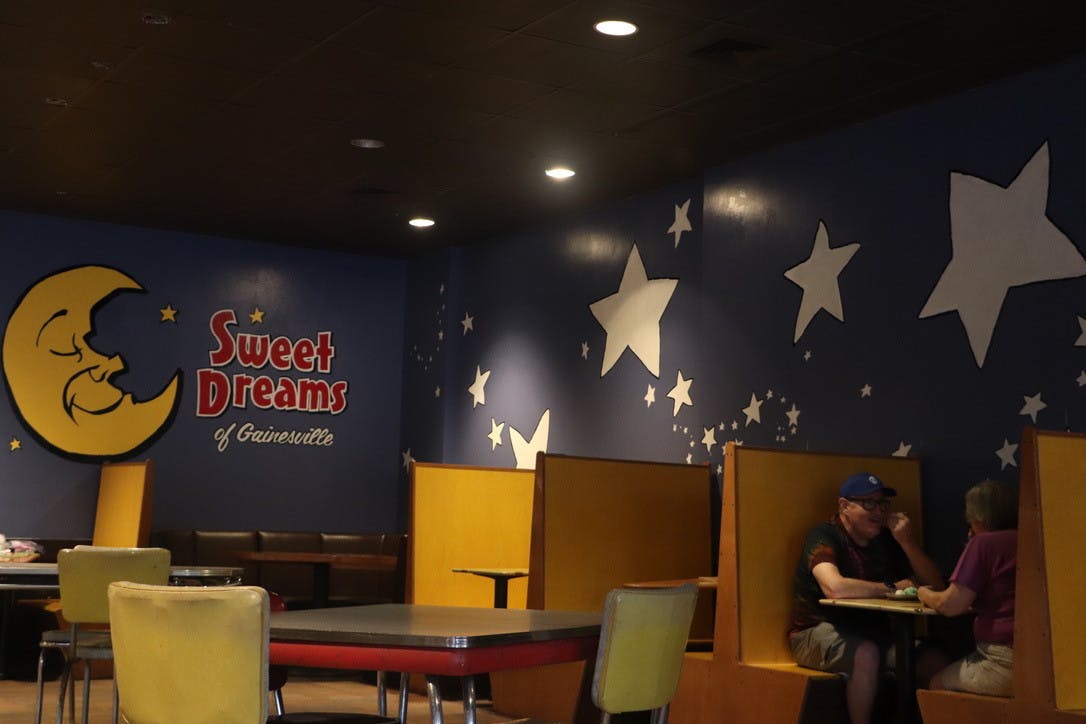 Paul and Vanessa Salvator enjoy ice cream at the new Sweet Dreams location Wednesday, July 6, 2022.