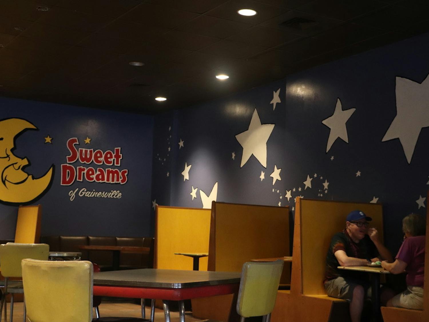 Paul and Vanessa Salvator enjoy ice cream at the new Sweet Dreams location Wednesday, July 6, 2022.