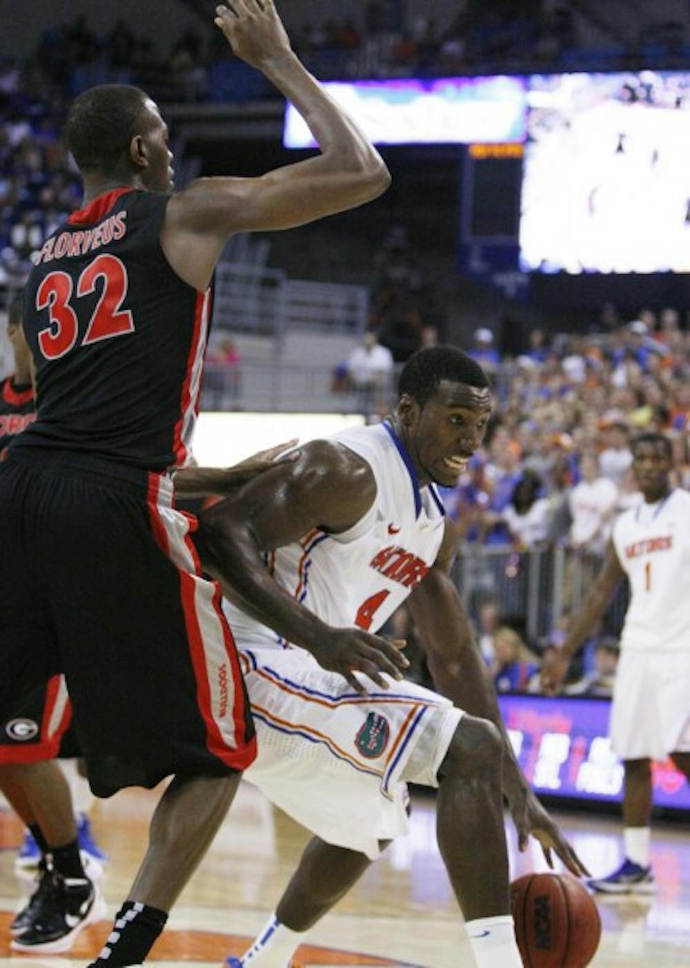 <p>Center Patric Young has shot below 50 percent just once in the past 10 games, but he has had less than 10 attempts in both SEC games.</p>