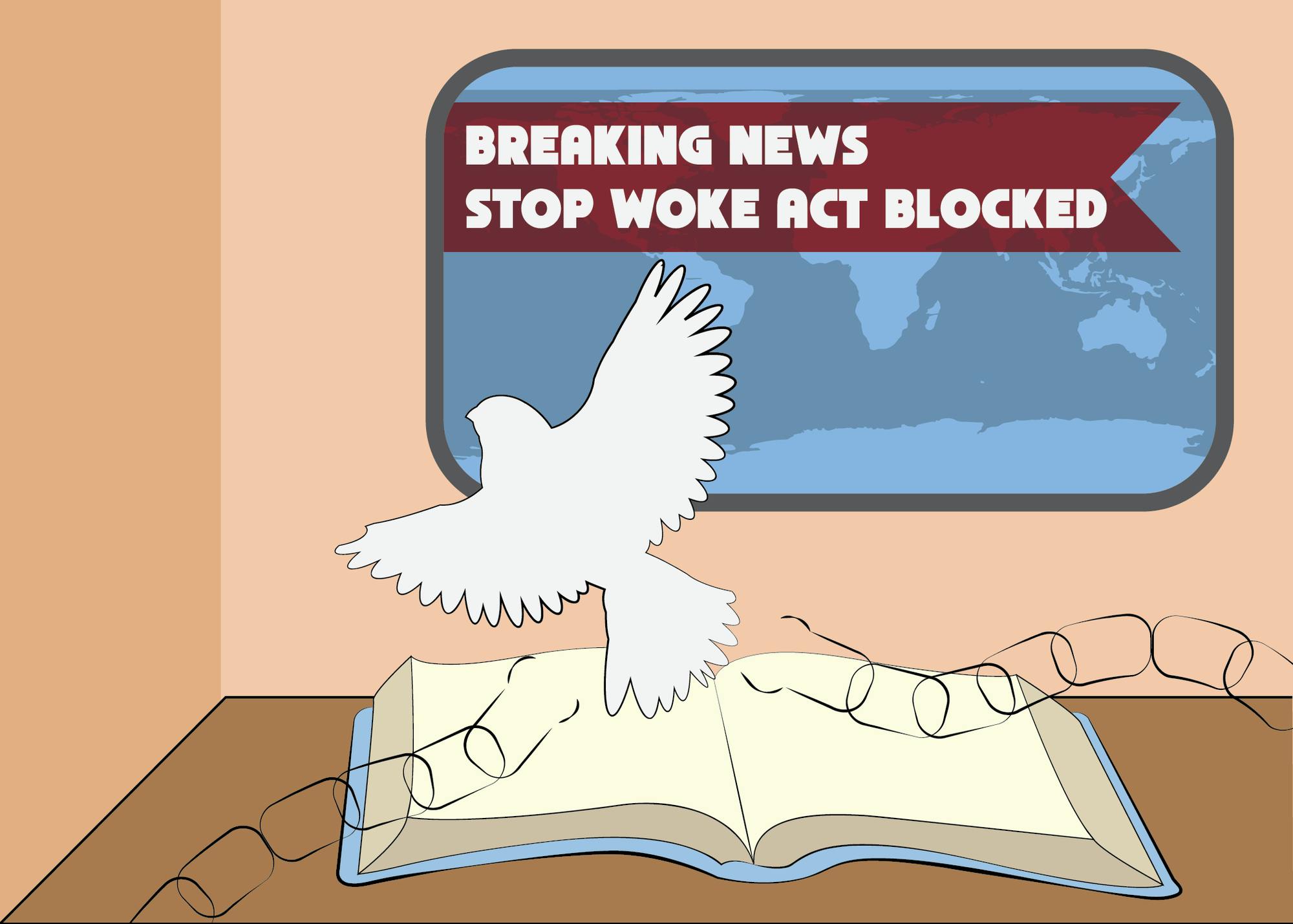 The Stop WOKE Act is a Florida law designed to limit the discussion of race and gender topics in schools and work places. Recent federal court appeals have ruled this law violates first amendment rights in higher education.