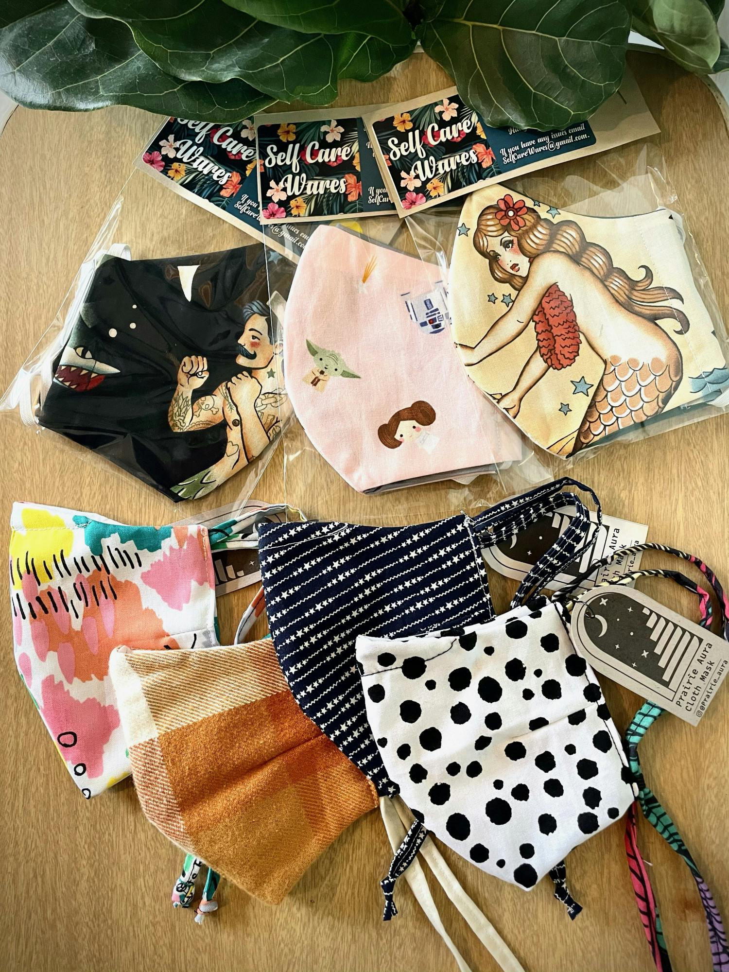 The AUK Market offers masks from two local makers.